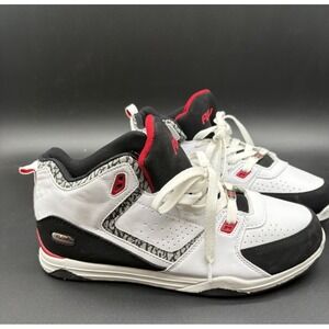 FUBU Men's White Black Red Mid Top Sneakers Sz 10.5 Vintage Y2K 90s Style NOS